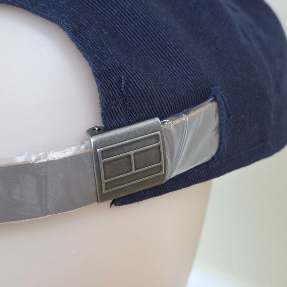 🔸️NWT Tommy Hilfiger Blue Logo Unisex Adjustable Baseball Hat One Size - Picture 8 of 11